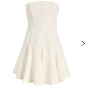 Cinq à Sept Strapless White Arlene Mini Dress